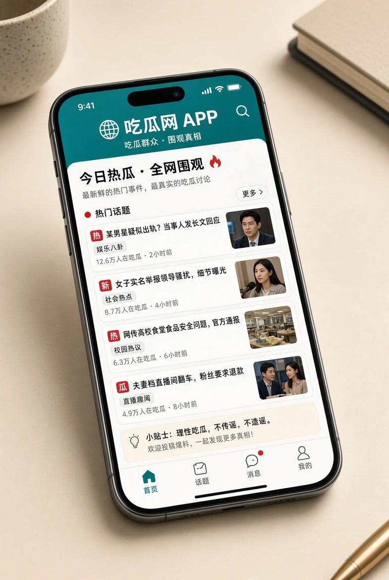 吃瓜网APP服务视觉